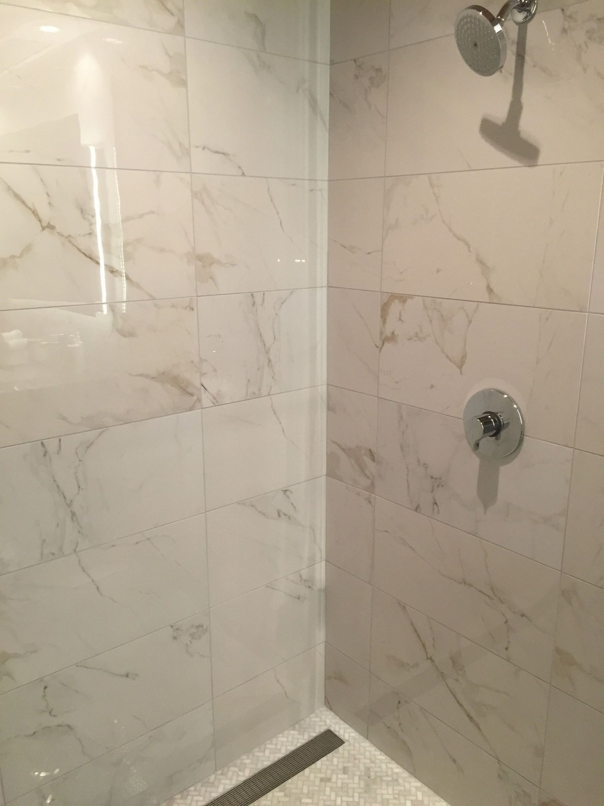 Porcelain Marble Tile Bathroom
 Is Polished Marble Too Slippery For Shower Floor Carpet