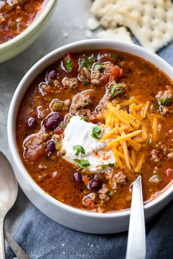 Pork Chili Recipes
 Beef Chili Recipe NatashasKitchen