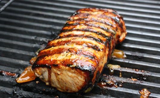 Pork Loin On The Grill
 Grilled Pork Tenderloin with Peach Glaze and Orange