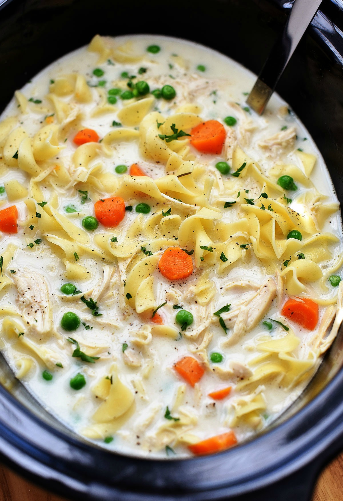 Pork Noodle Soup
 Slow Cooker Creamy Chicken Noodle Soup Life In The Lofthouse