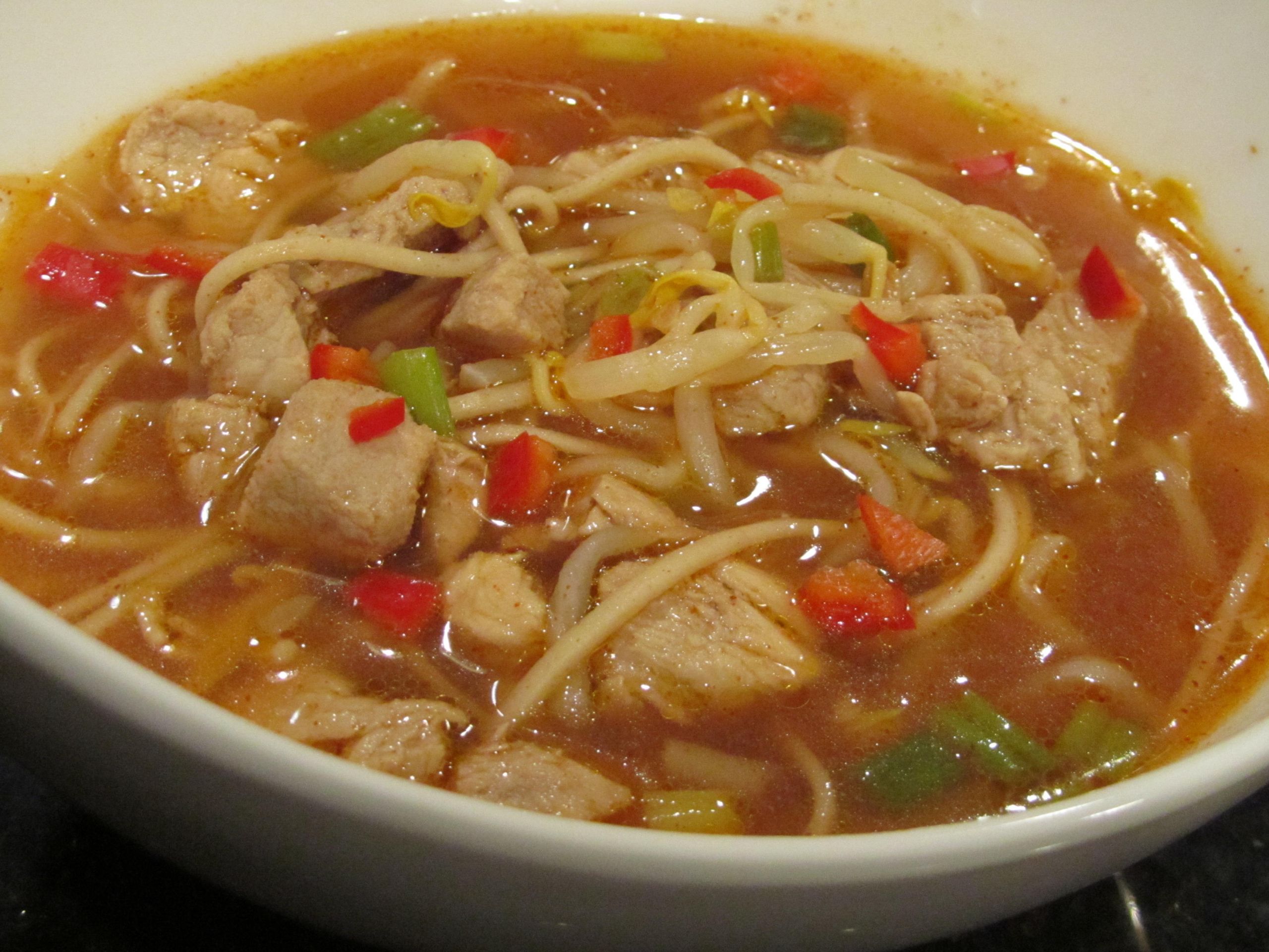 Pork Noodle Soup
 SPICY PORK NOODLE SOUP