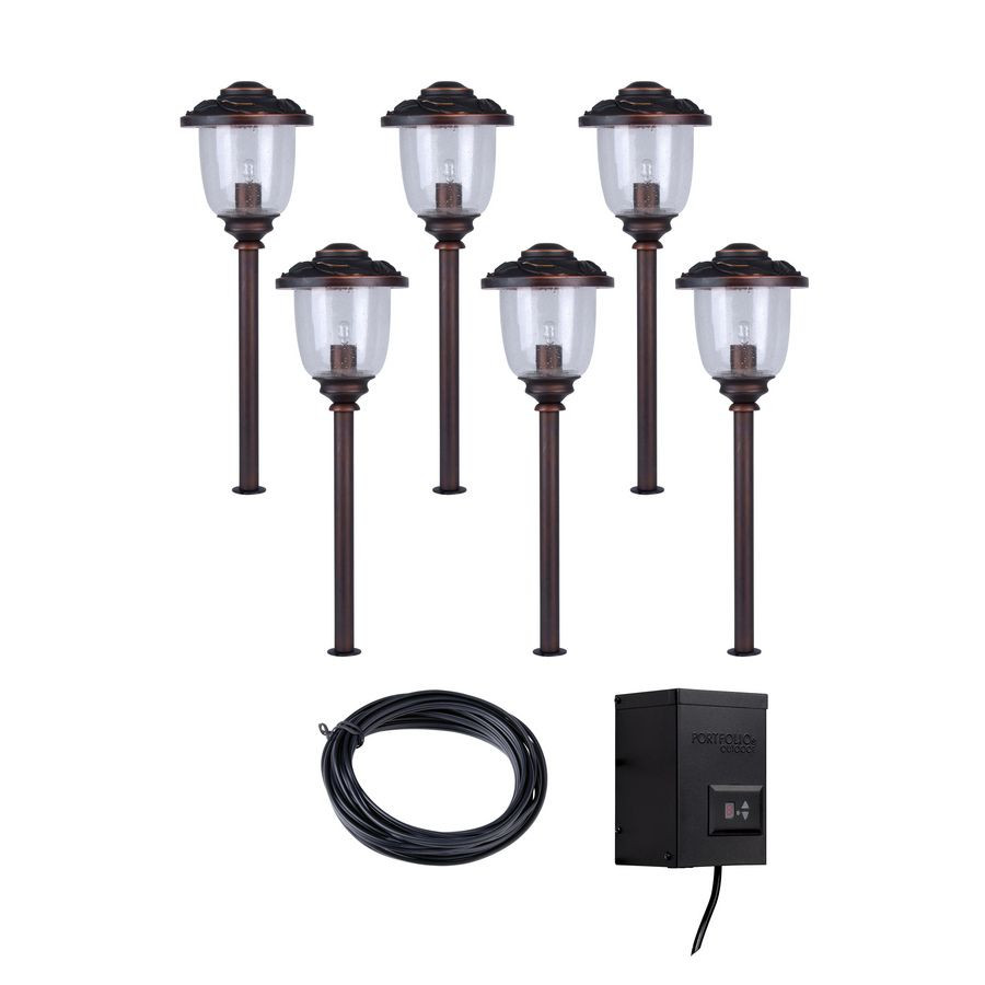 Portfolio Landscape Lighting
 bronze low voltage path lights landscape light kit