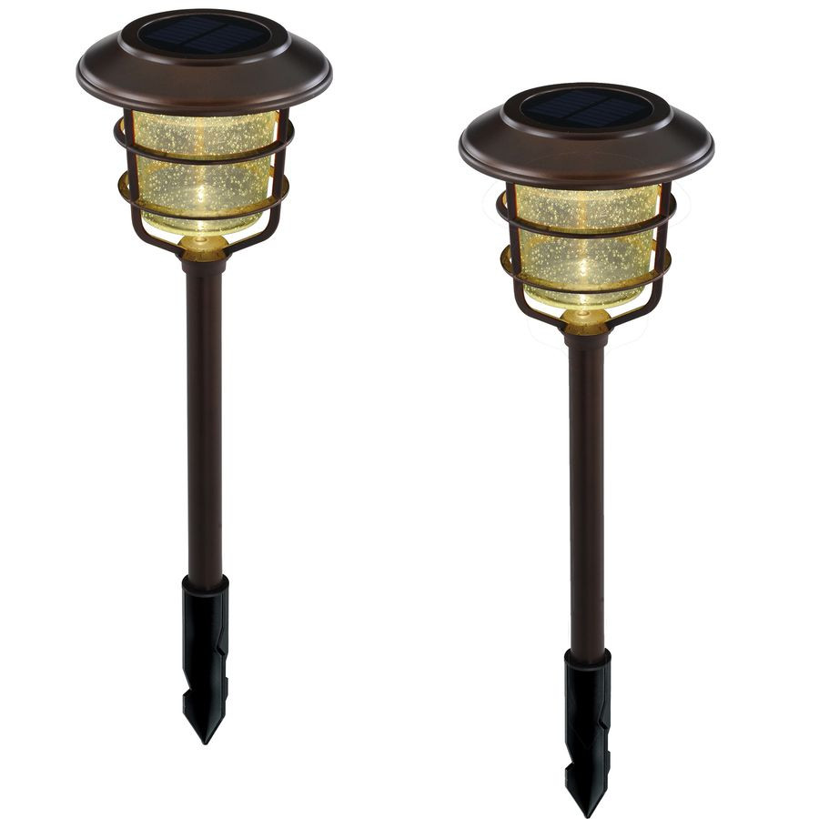 Portfolio Landscape Path Light
 Shop Portfolio 2 Count Specialty Bronze LED Path Light Kit