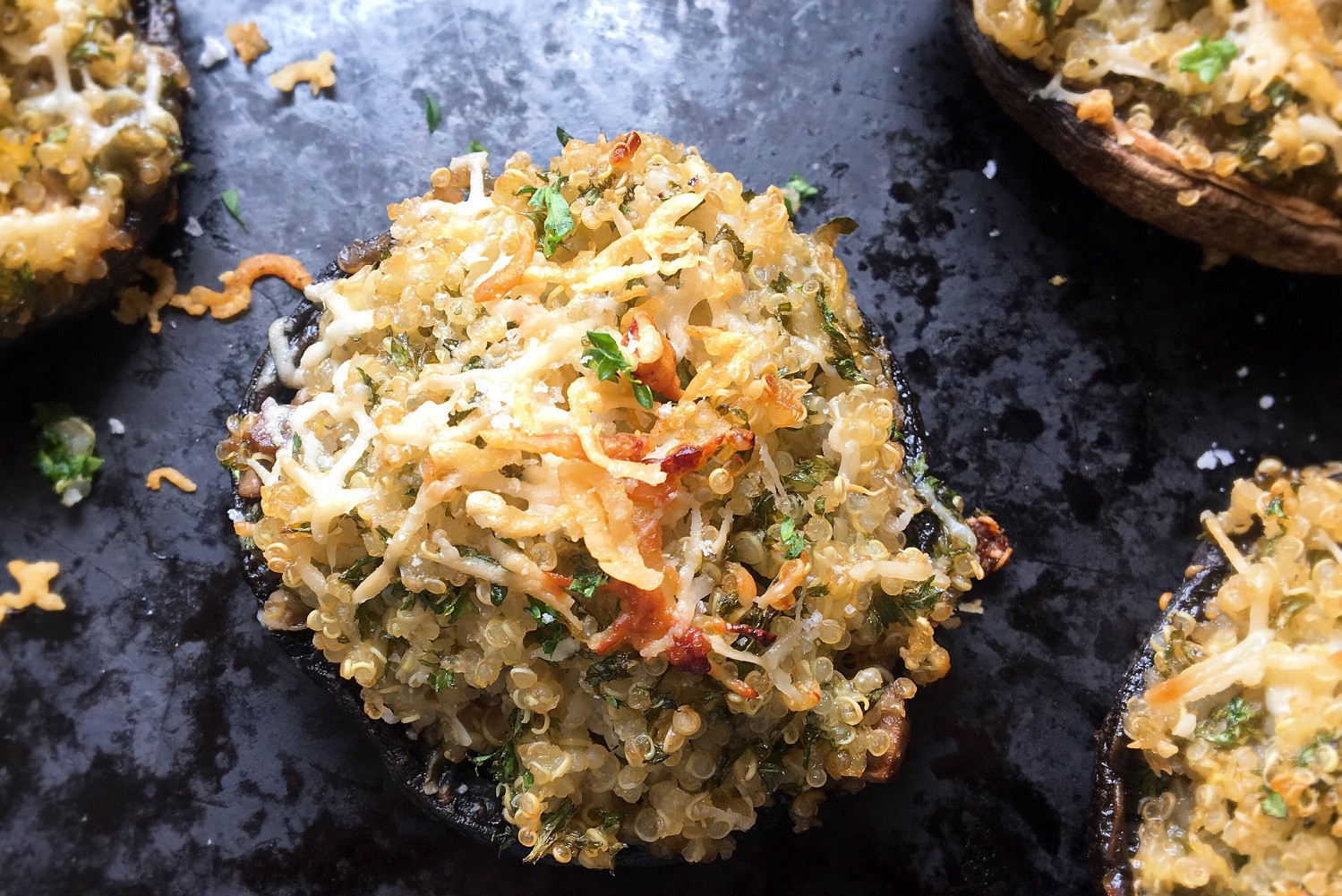 Portobello Mushrooms Dangerous
 Stuffed portobello mushrooms with quinoa parsley and