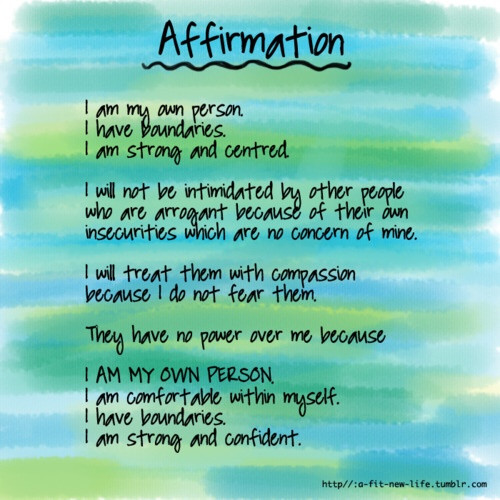 Positive Affirmations Quotes
 Affirmation Inspirational Quotes QuotesGram