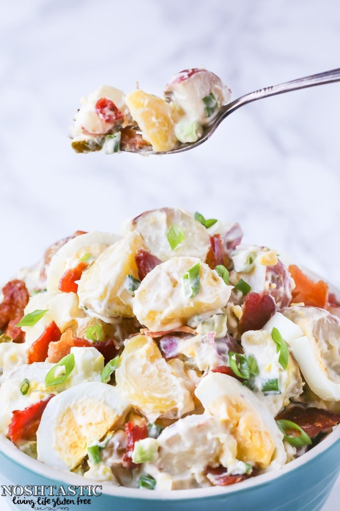 Potato And Egg Salad
 Potato Salad with Bacon and Egg gluten free paleo