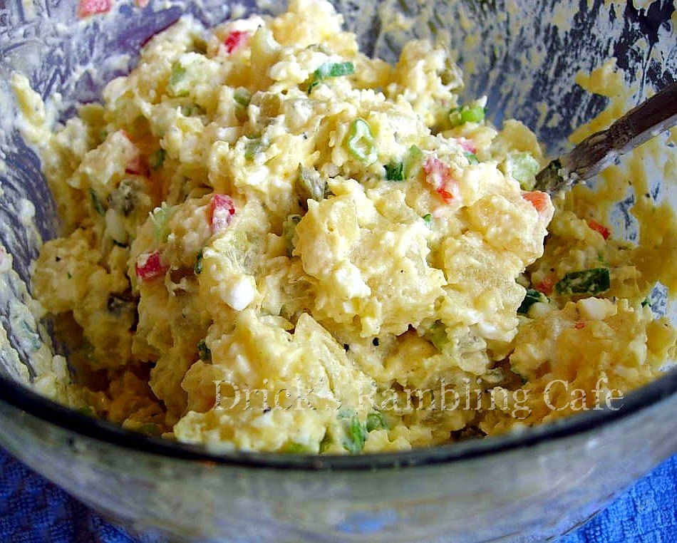 Potato And Egg Salad
 Potato Salad with Deviled Egg Dressing Drick s Rambling Cafe