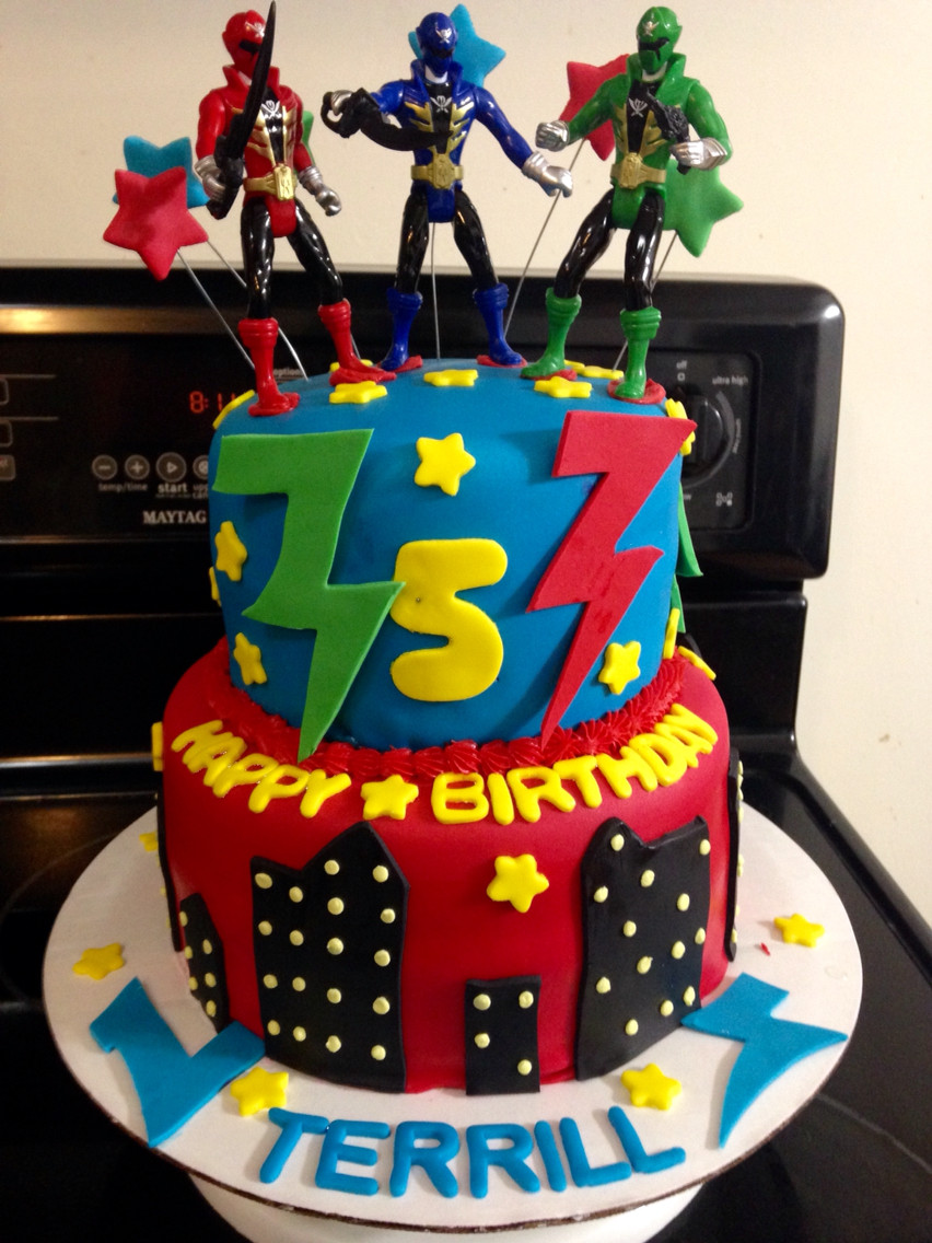 Power Ranger Birthday Cake
 Rangers Birthday Cakes