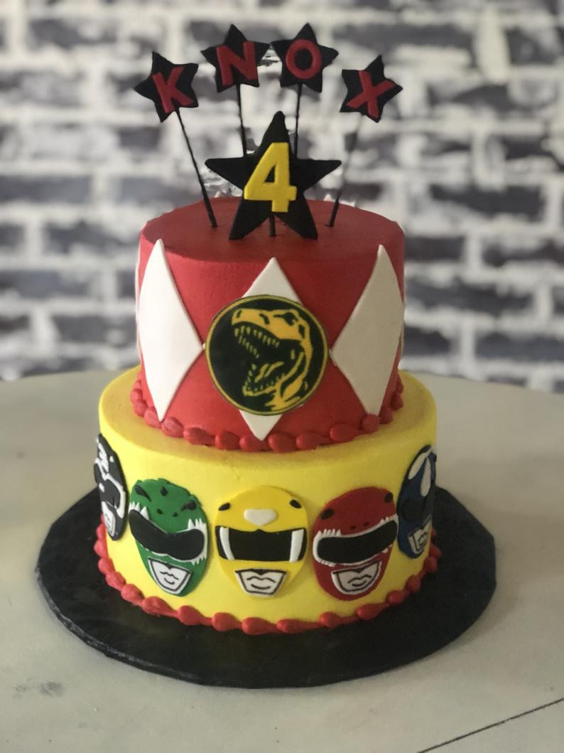 Power Rangers Birthday Cake
 Power Rangers Cake Fondant Cake topper