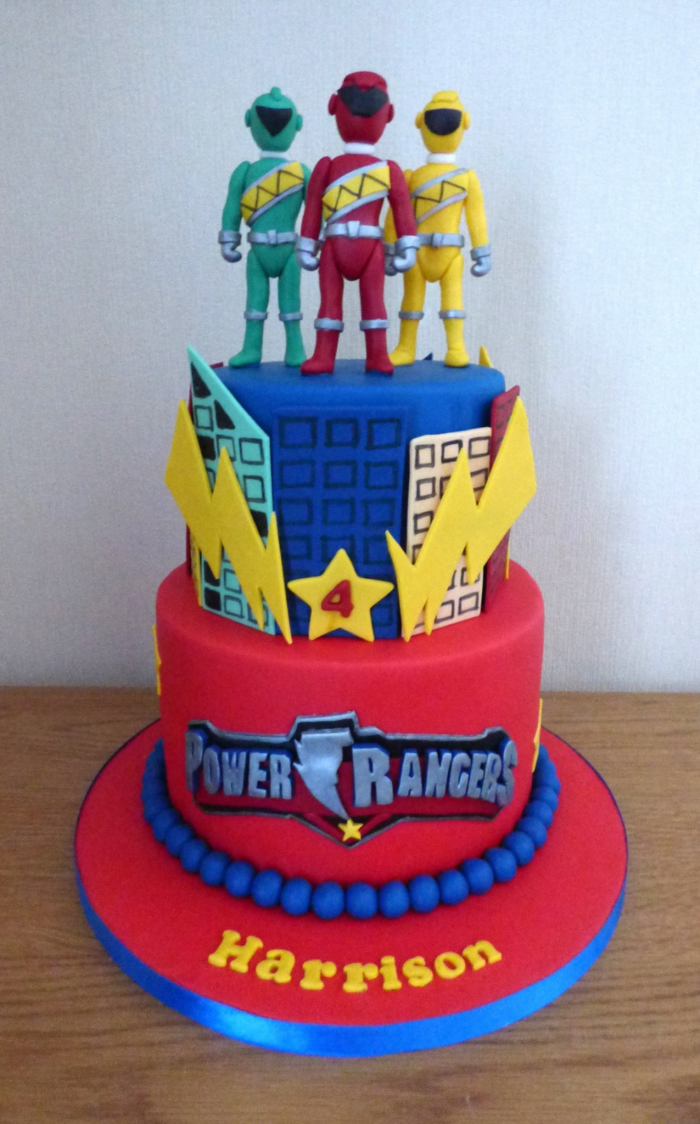 Power Rangers Birthday Cake
 2 Tier Power Rangers Birthday Cake Susie s Cakes