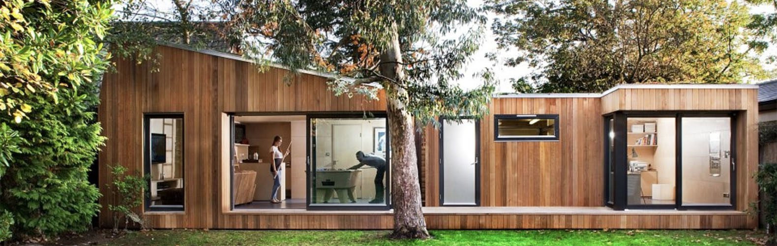 Prefab Backyard Cottages
 This prefab London backyard studio is as cool as a custom