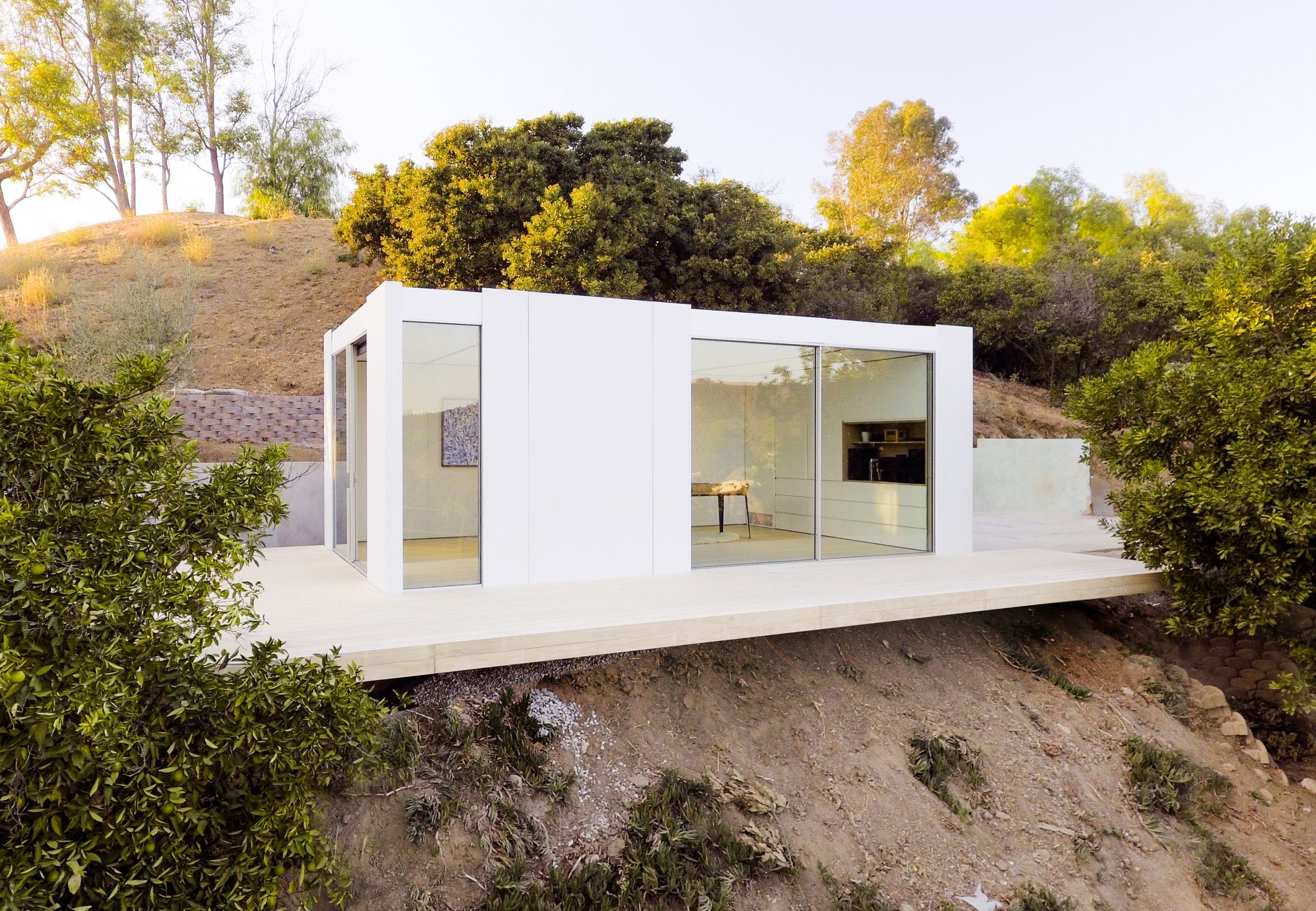 Prefab Backyard Studios
 Backyard Studio in LA Prefab Cabin by Cover