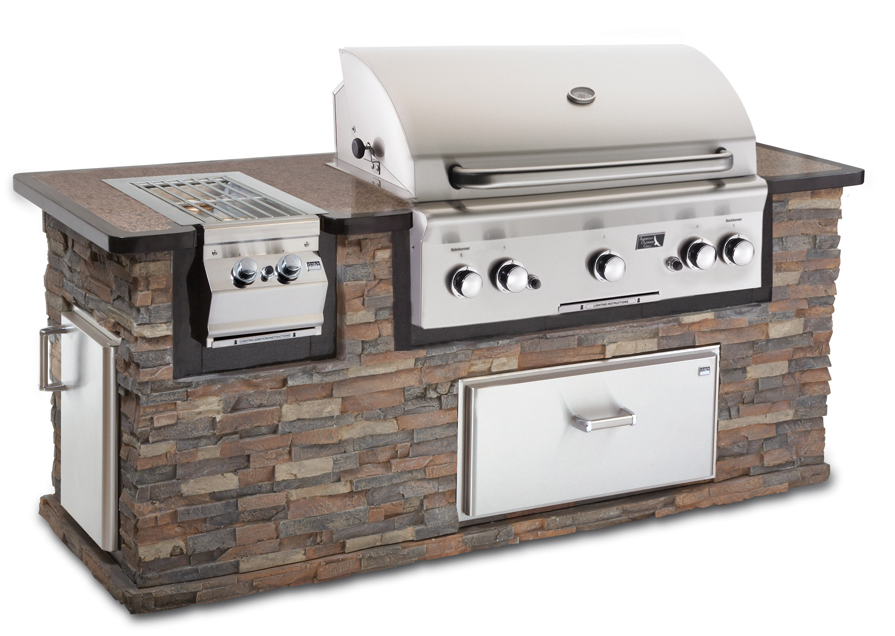 Prefab Outdoor Kitchen Grill Islands
 Kitchen Convert Your Backyard With Awesome Modular