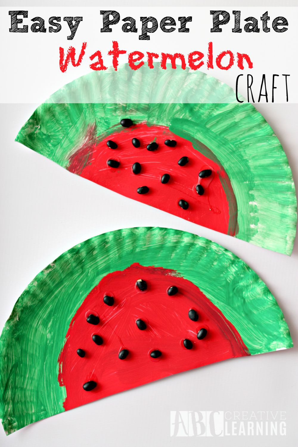 Preschool Summer Craft Ideas
 Easy Paper Plate Watermelon Kids Craft Perfect For Summer