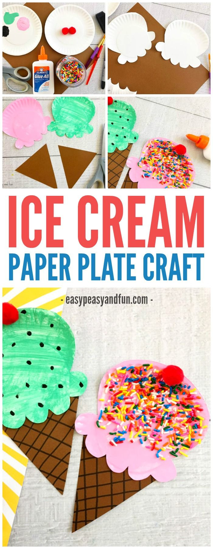 Preschool Summer Craft Ideas
 Paper Plate Ice Cream Craft Summer Craft Idea for Kids