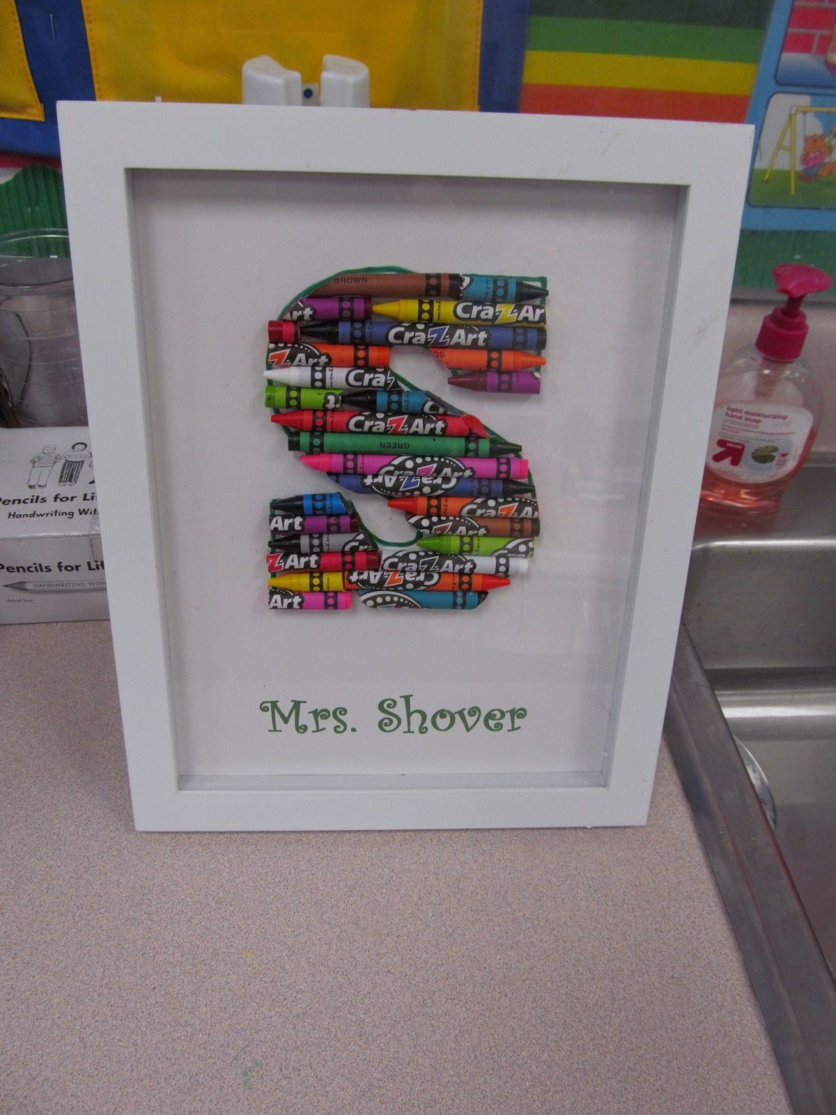 Preschool Teacher Christmas Gift Ideas
 i made this for my grandsons kindergarten teacher for a