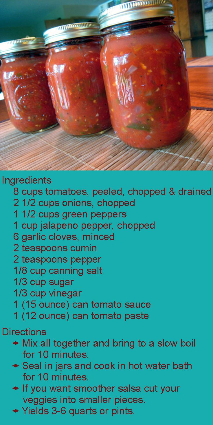 Pressure Canning Salsa Recipe
 Wonderful Salsa Recipe in 2020