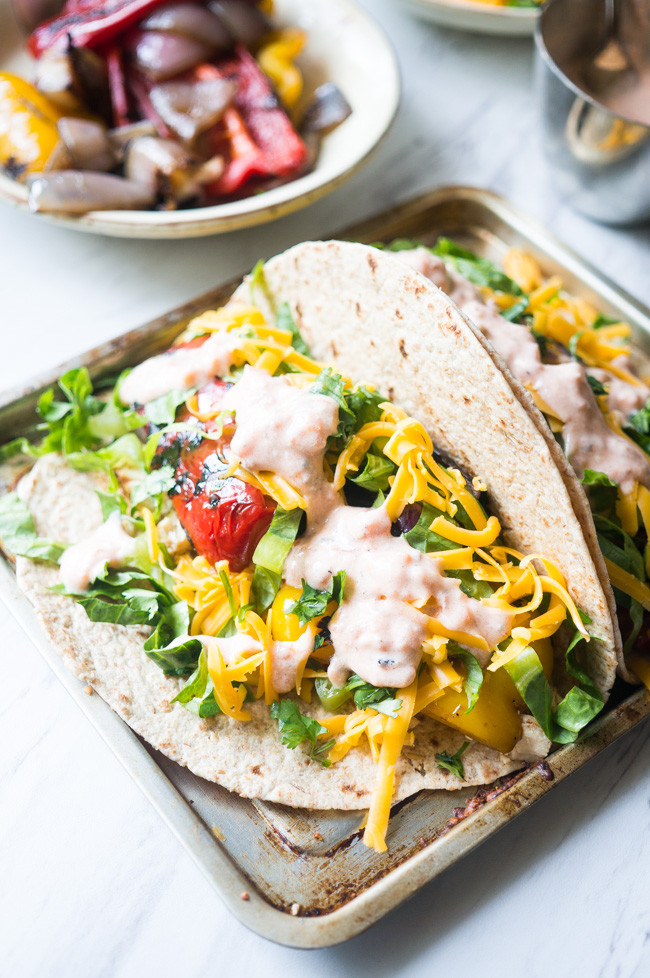 Pressure Cooker Fajitas
 Pressure Cooker Chicken Fajitas with Charred Peppers