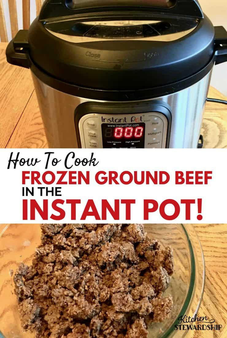Pressure Cooker Ground Beef
 How to Cook FROZEN Ground Beef in the Instant Pot Pressure