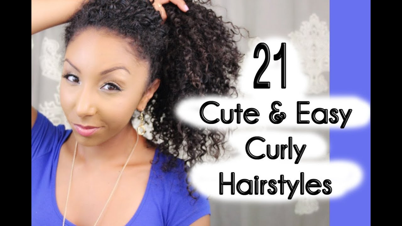 Pretty Hairstyles For Curly Hair
 21 Cute and Easy Curly Hairstyles