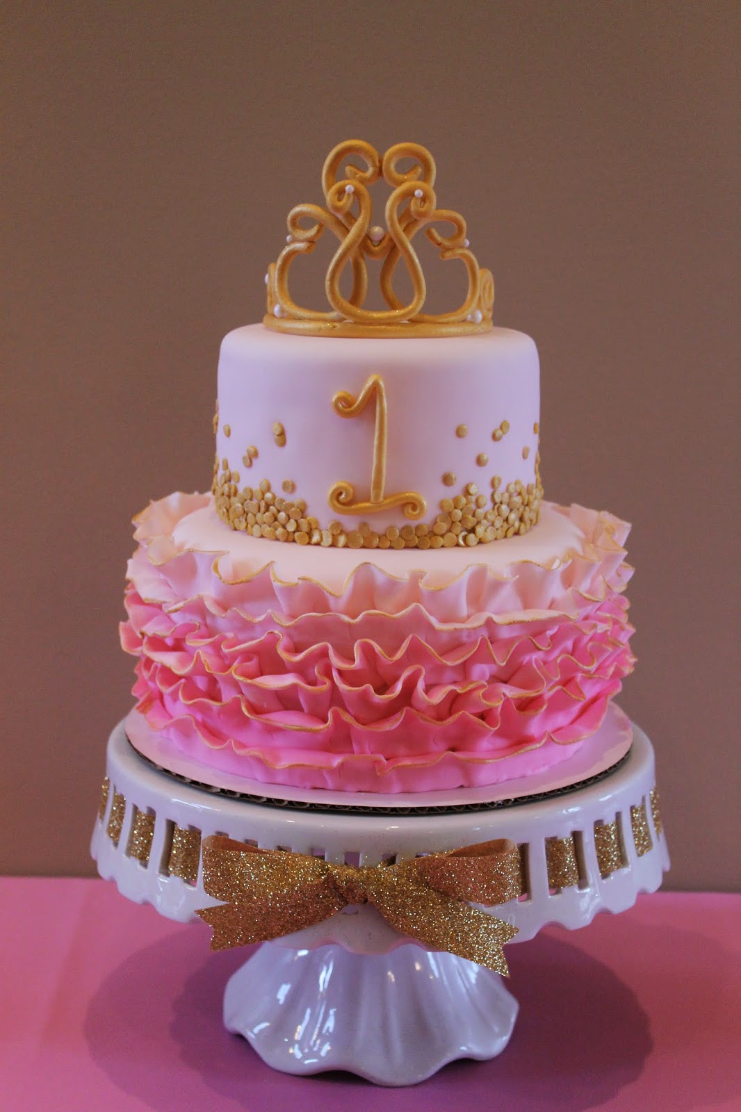 Princess 1st Birthday Cake
 Richly Blessed Emery s 1st Birthday Party