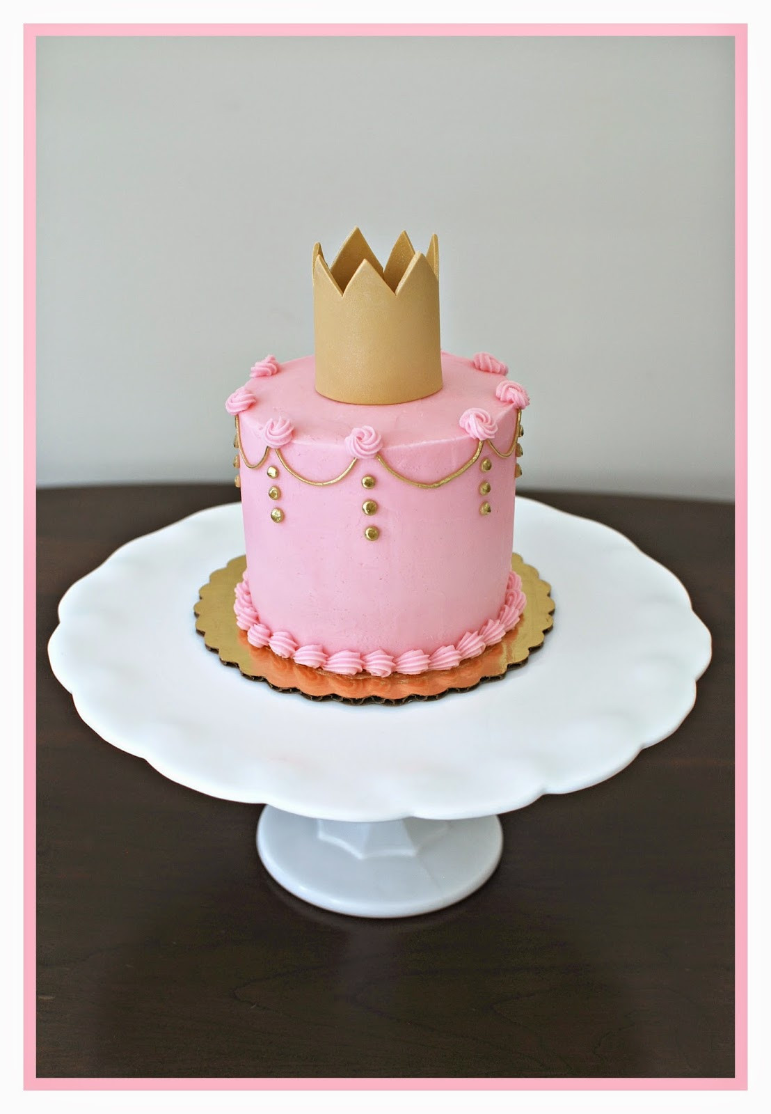 Princess 1st Birthday Cake
 Snacky French Princess 1st Birthday Smash Cake