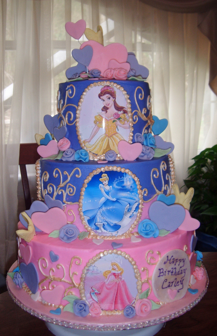 Princess Birthday Cake Ideas
 Disney Princesses Cake CakeCentral