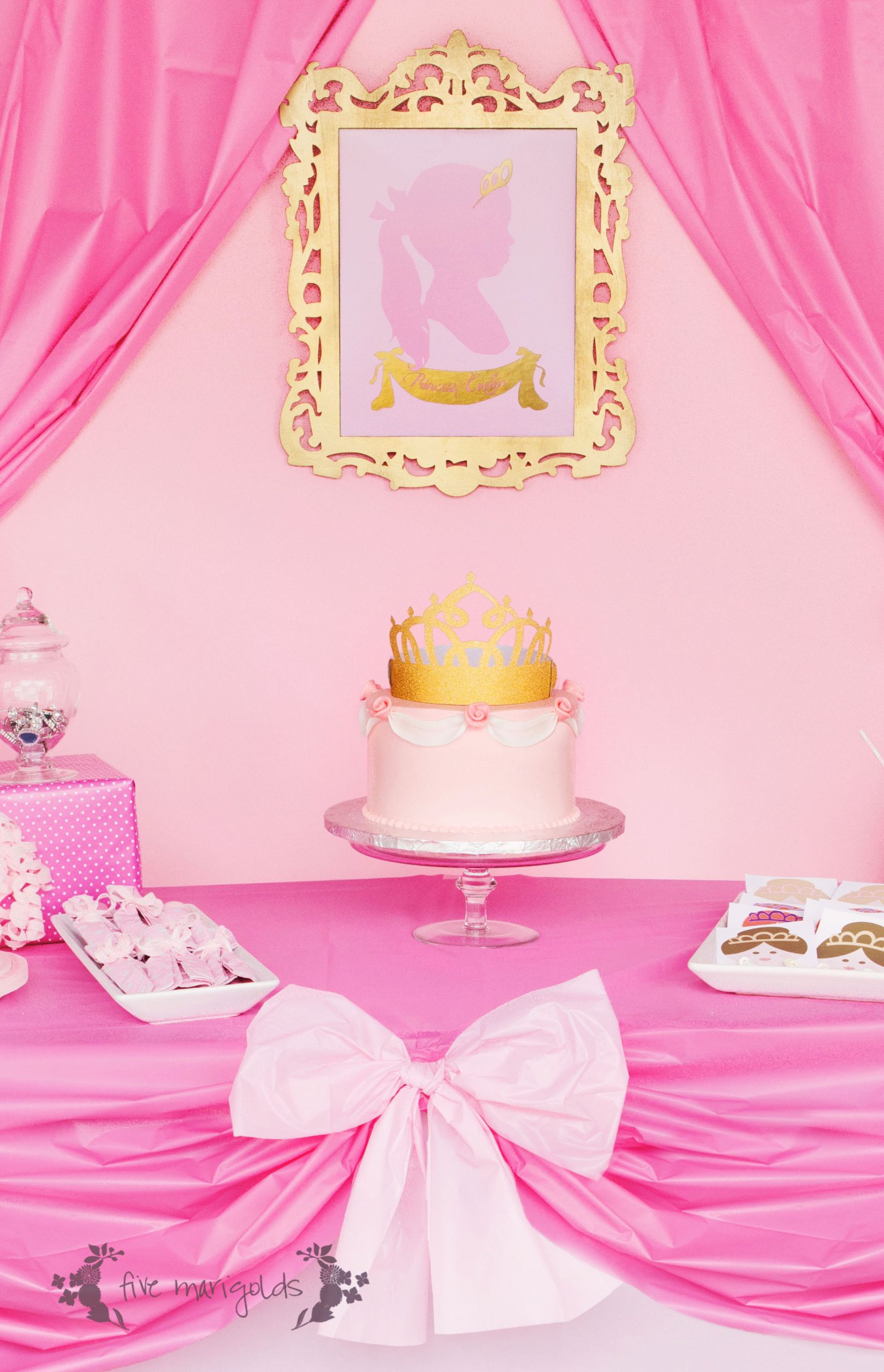 Princess Birthday Decorations
 plete Pink Princess Party for Less than $20 Five