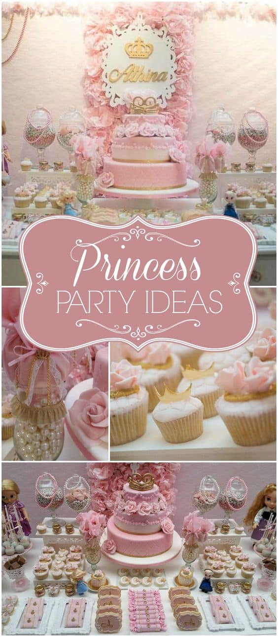 Princess Birthday Party Ideas
 Pink & Gold Princess Birthday Party Supplies Hip Who Rae