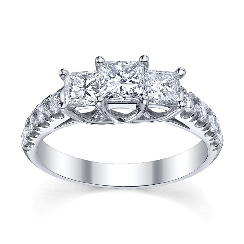 Princess Cut 3 Stone Engagement Rings
 Cupid s Engagement Ring Pick for Valentine s Day Five