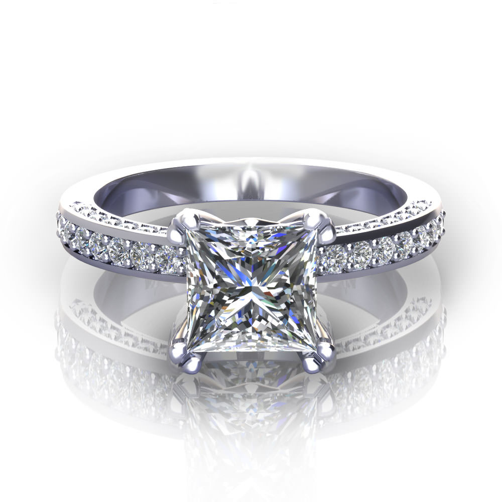 Princess Cut Rings Engagement
 Princess Cut Engagement Rings Jewelry Designs