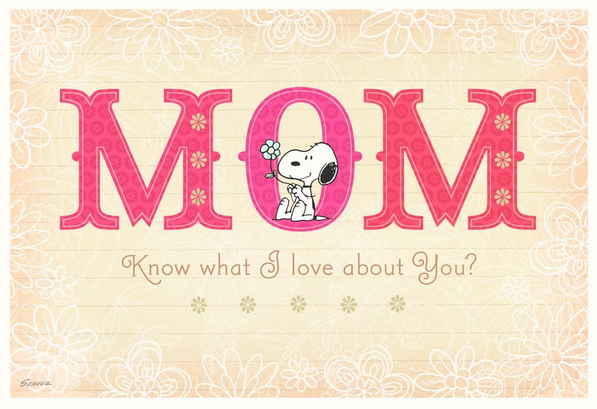 Printable Birthday Cards For Mom
 Peanuts Snoopy Birthday Card for Mom Greeting Cards