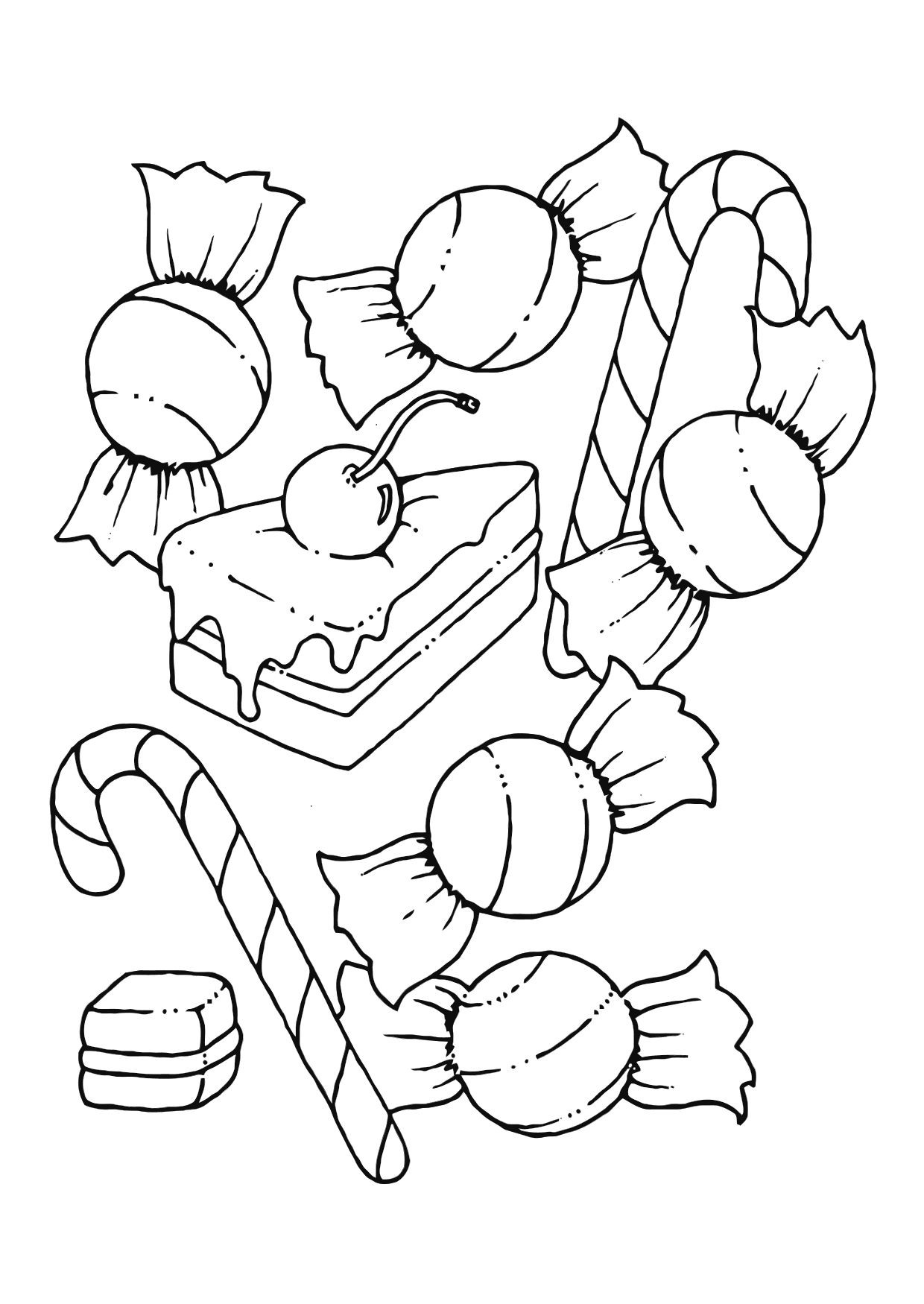 Printable Coloring Sheets For Kids
 Free Printable Candy Coloring Pages For Kids