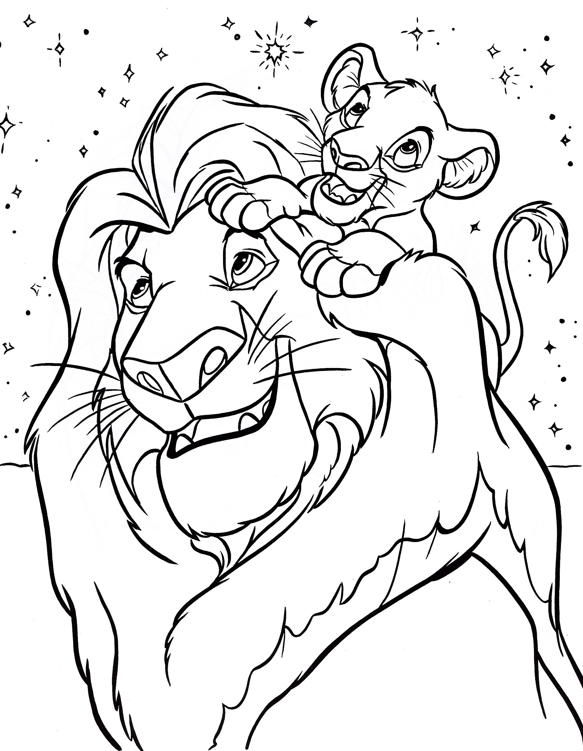 Printable Coloring Sheets For Kids
 Free Printable Simba Coloring Pages For Kids