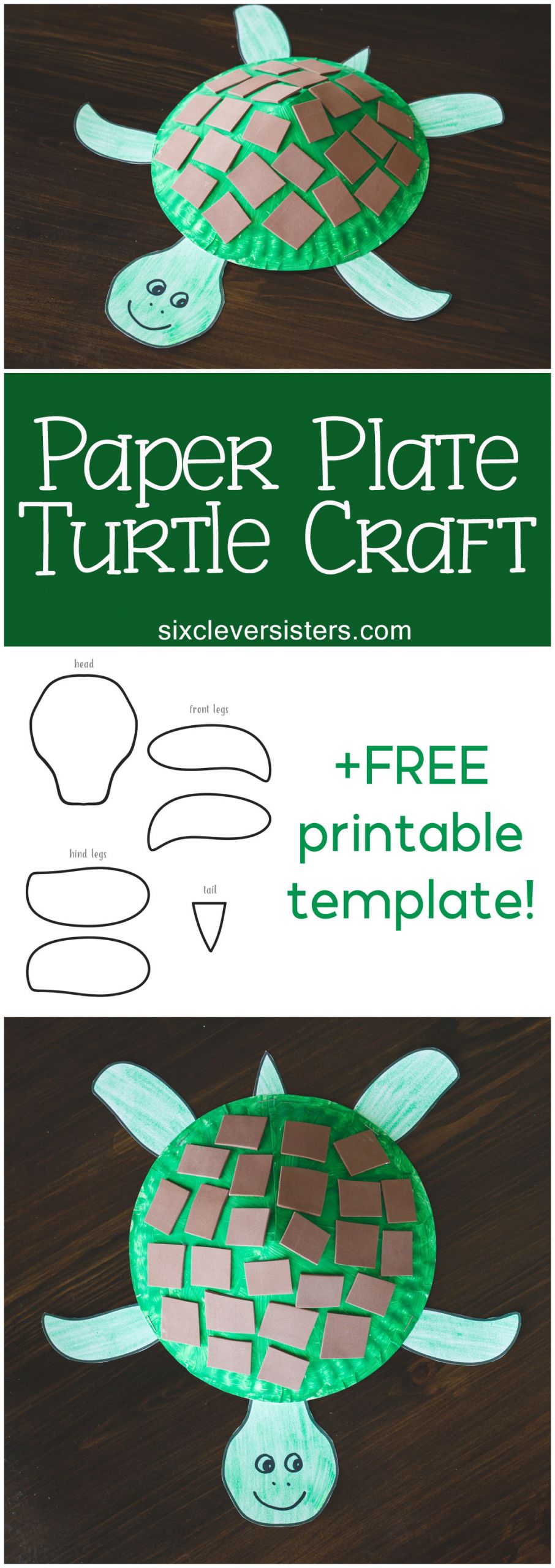Printable Craft For Kids
 Paper Plate Turtle Craft for Kids Free Printable