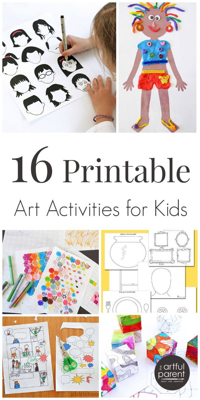 Printable Craft For Kids
 16 Printable Art Activities for Kids