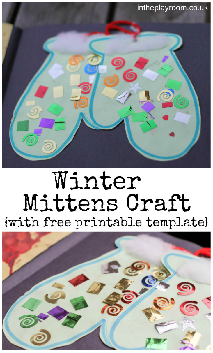 Printable Crafts For Preschoolers
 Winter Mittens Craft In The Playroom