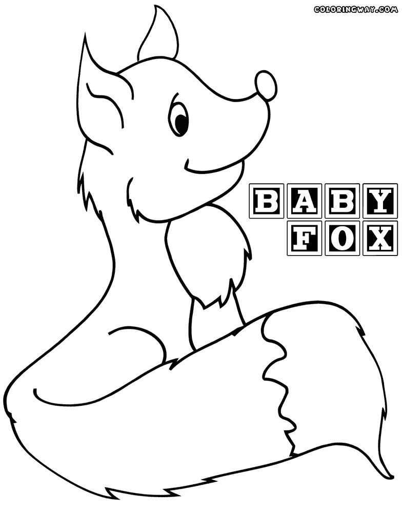 Printable Fox Coloring Pages
 Fox coloring pages