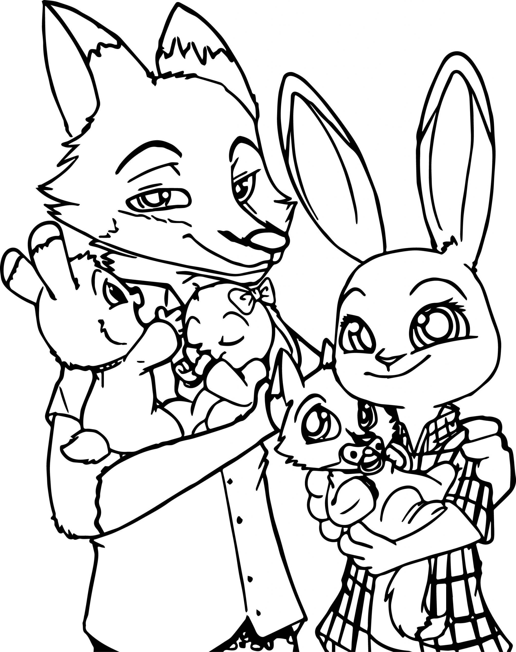 Printable Fox Coloring Pages
 Cartoon Fox Coloring Pages at GetColorings