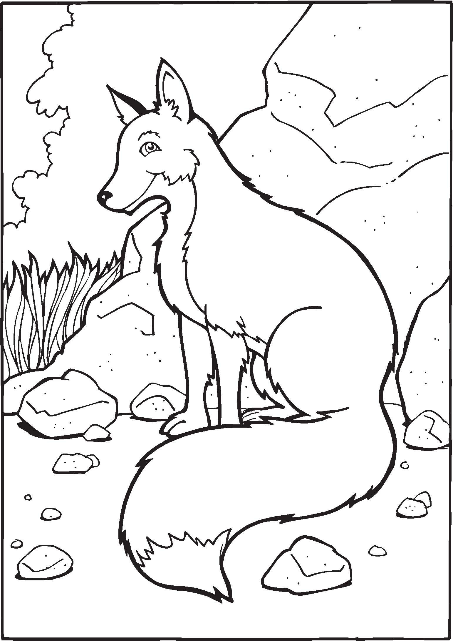 Printable Fox Coloring Pages
 Free Printable Fox Coloring Pages For Kids