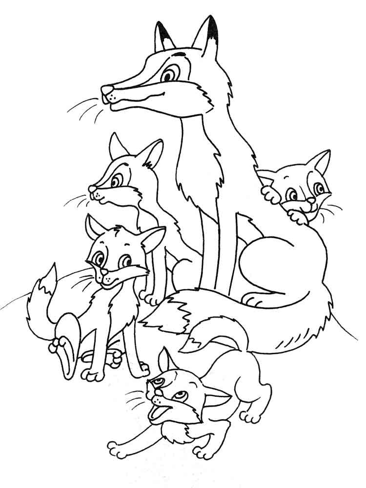 Printable Fox Coloring Pages
 Fox coloring pages Download and print fox coloring pages