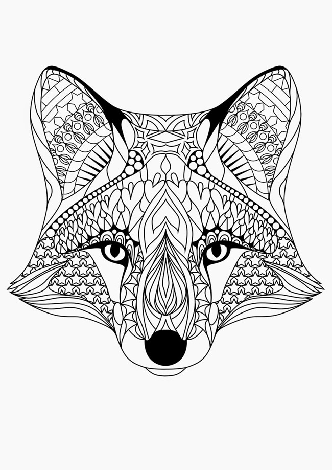 Printable Fox Coloring Pages
 Free Printable Coloring Pages for Adults 12 More Designs