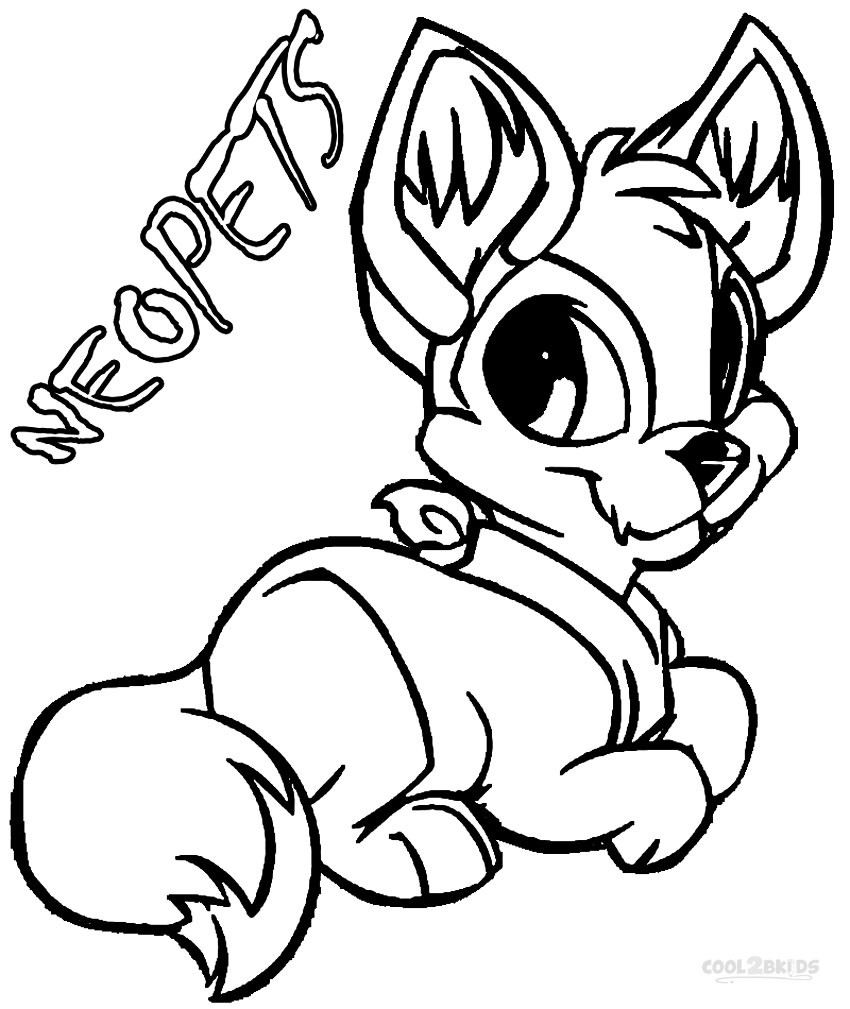 Printable Kids Coloring Pages
 Printable Neopets Coloring Pages For Kids