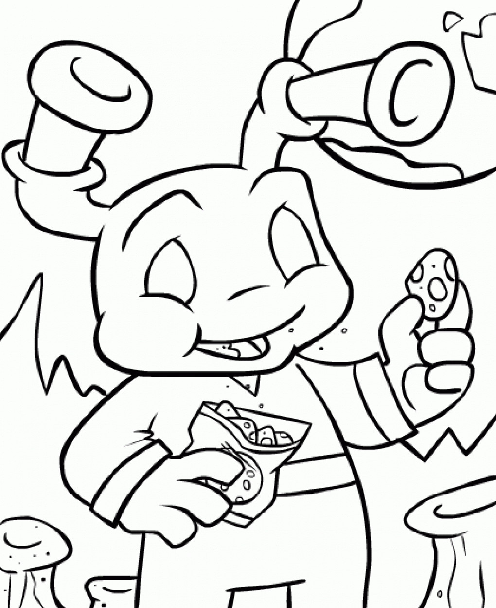 Printable Kids Coloring Pages
 Free Printable Neopets Coloring Pages For kids