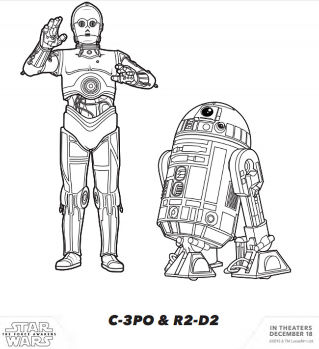 Printable Star Wars Coloring Pages
 Star Wars Free Printable Coloring Pages for Adults & Kids