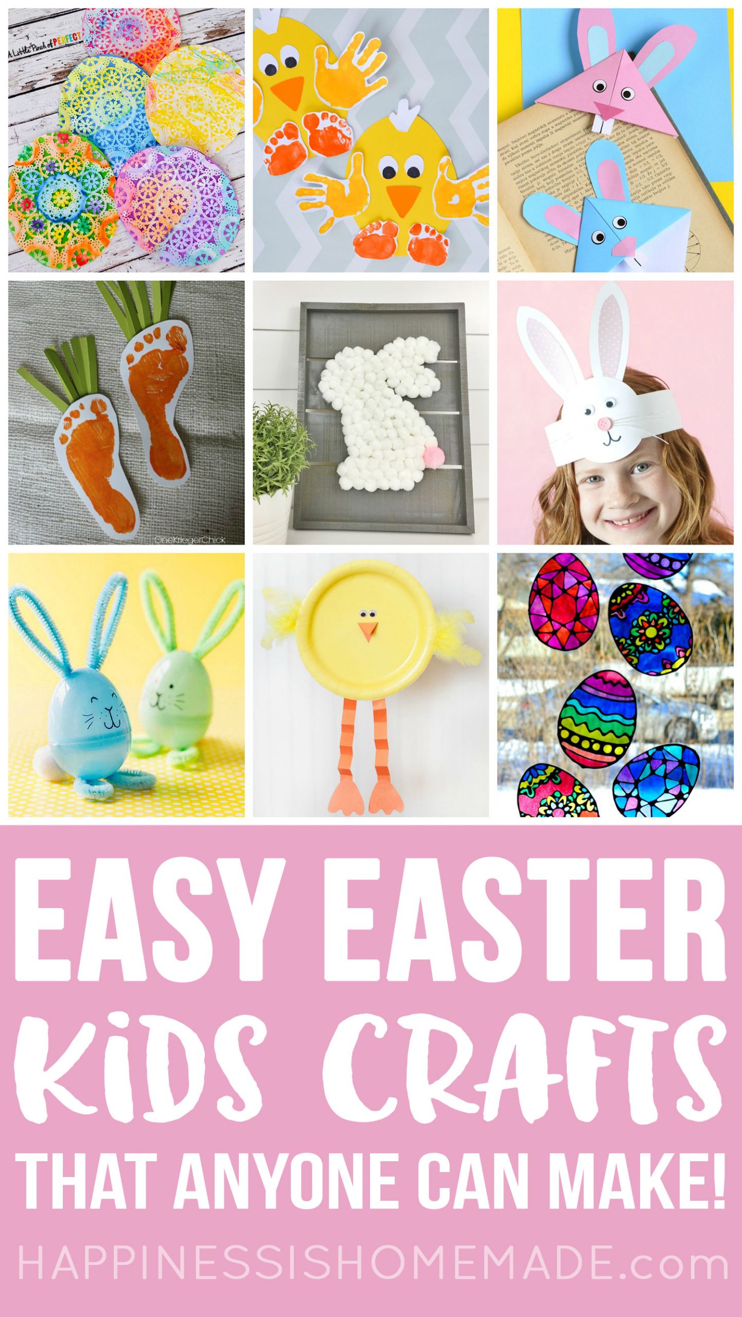 Project For Kids
 30 Easy Easter Crafts for Kids Happiness is Homemade