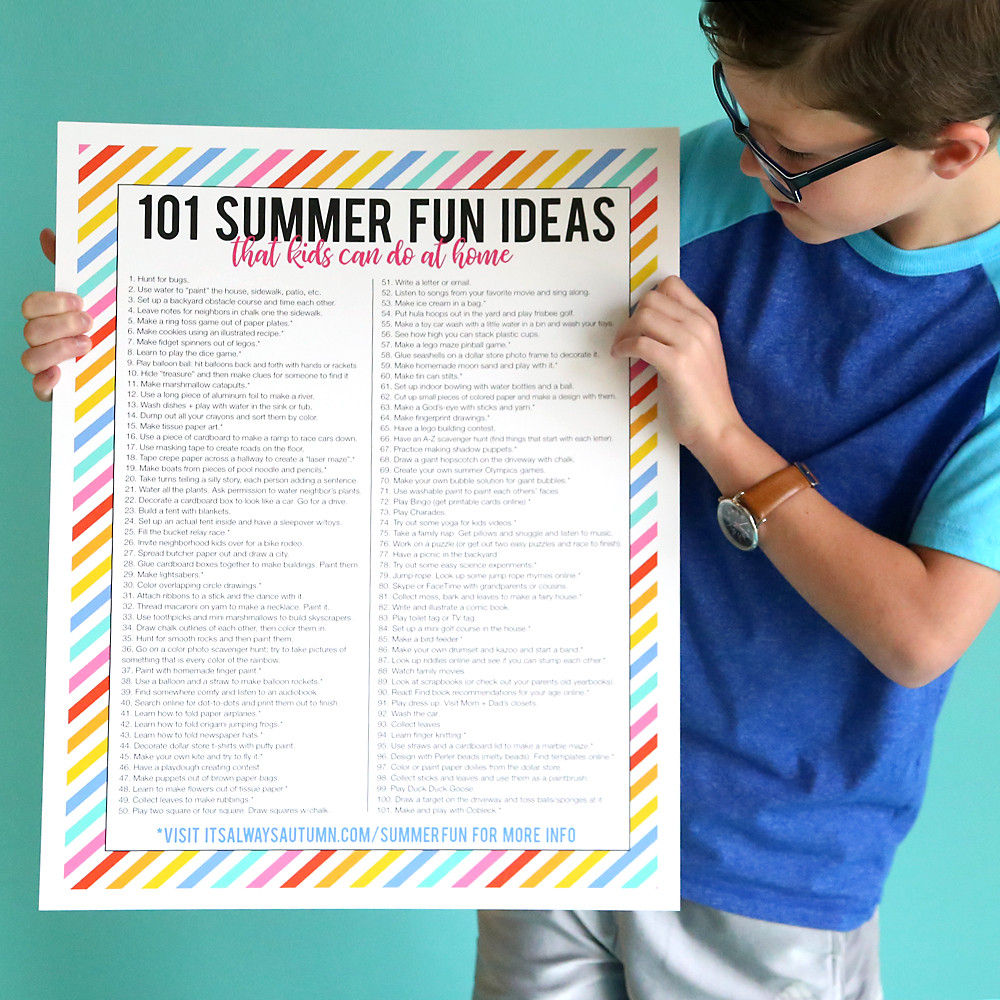 Projects For Kids At Home
 101 summer fun ideas that kids can do at home It s