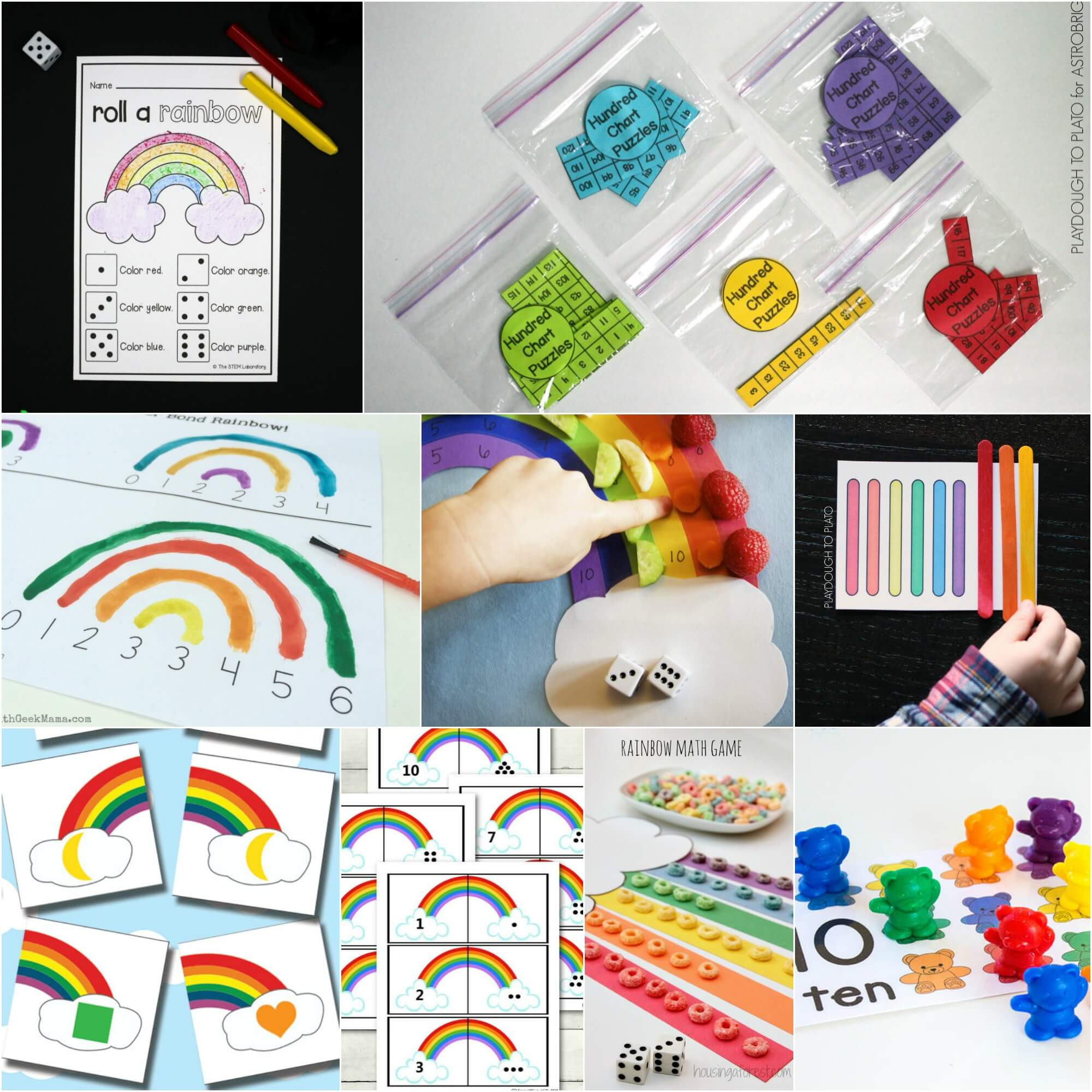 Projects For Kids
 25 Rainbow Activities for Kids Playdough To Plato