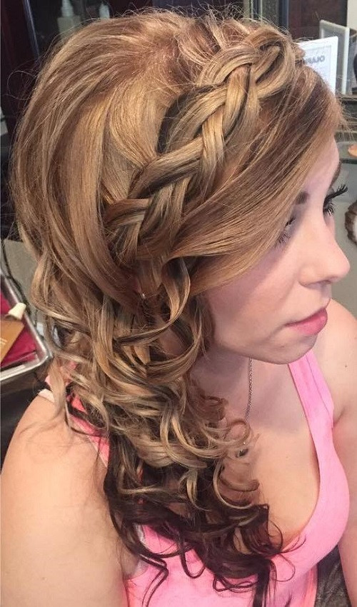 Prom Hairstyle For Curly Hair
 45 Side Hairstyles for Prom to Please Any Taste