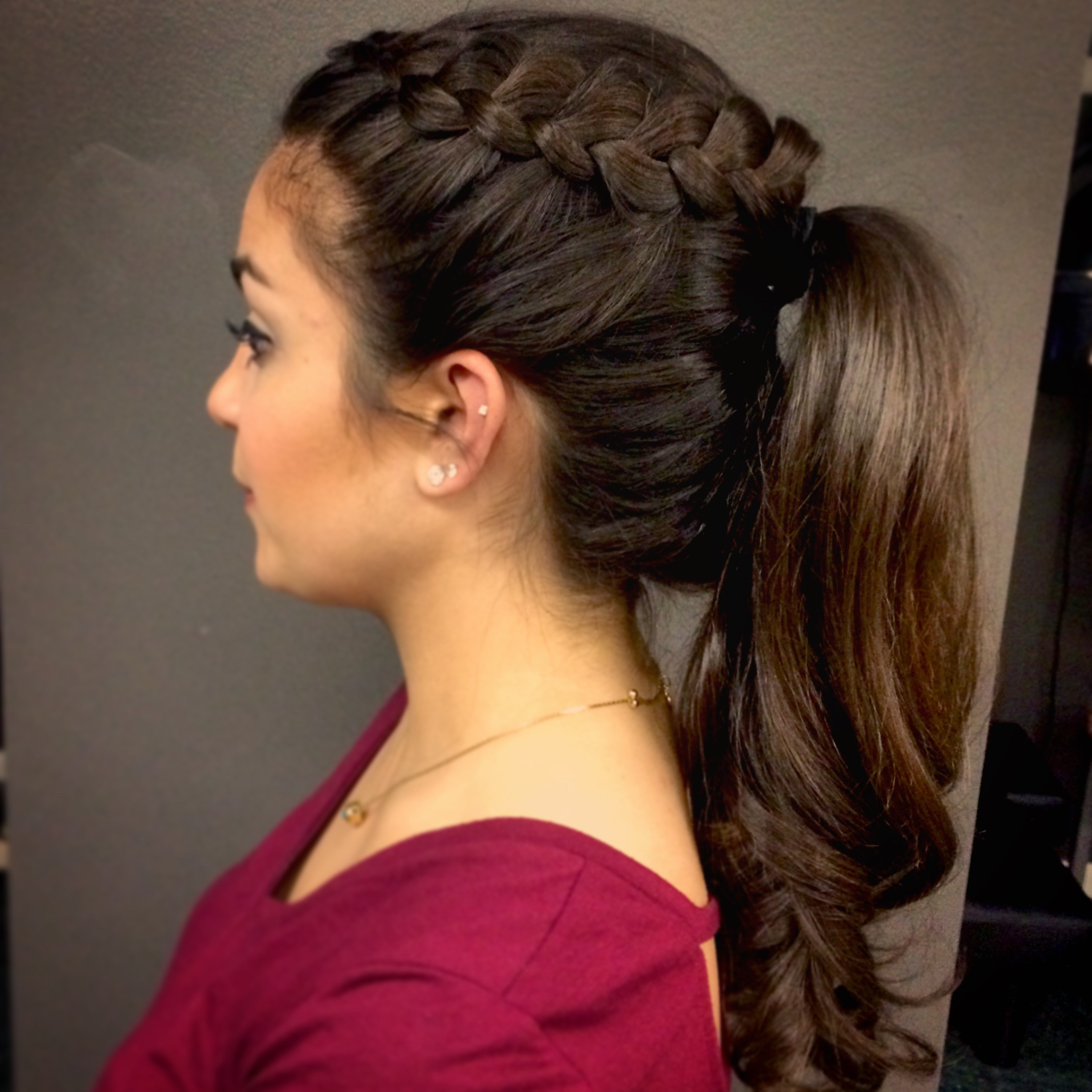 Prom Hairstyles Ponytail
 Beautiful Braided Ponytail Prom 2015 – Lexie Hair and Make Up